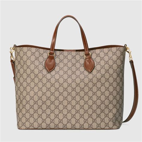 gucci gg supreme medium tote|gucci gg supreme reversible tote.